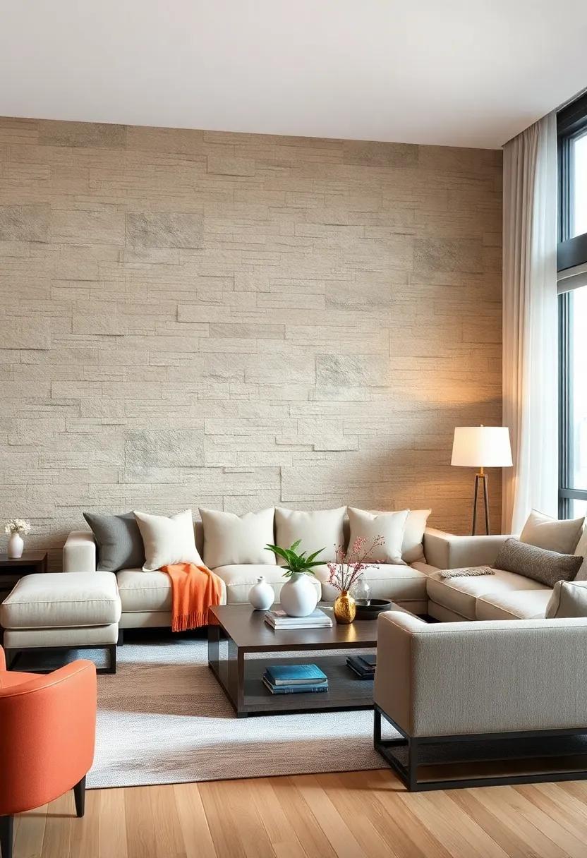 Transform Your Living Room with a Stylish Textured Accent Wall Design