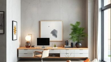 Elevate Your Workspace: The Art of Minimalist Home Offices with Floating Desks