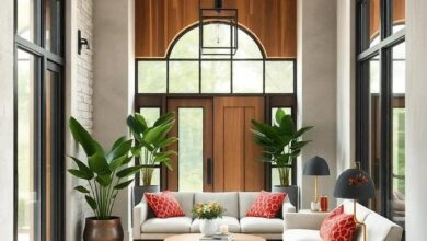 Blending Nature and Industrial: Inspiring Wood and Metal Entryway Themes