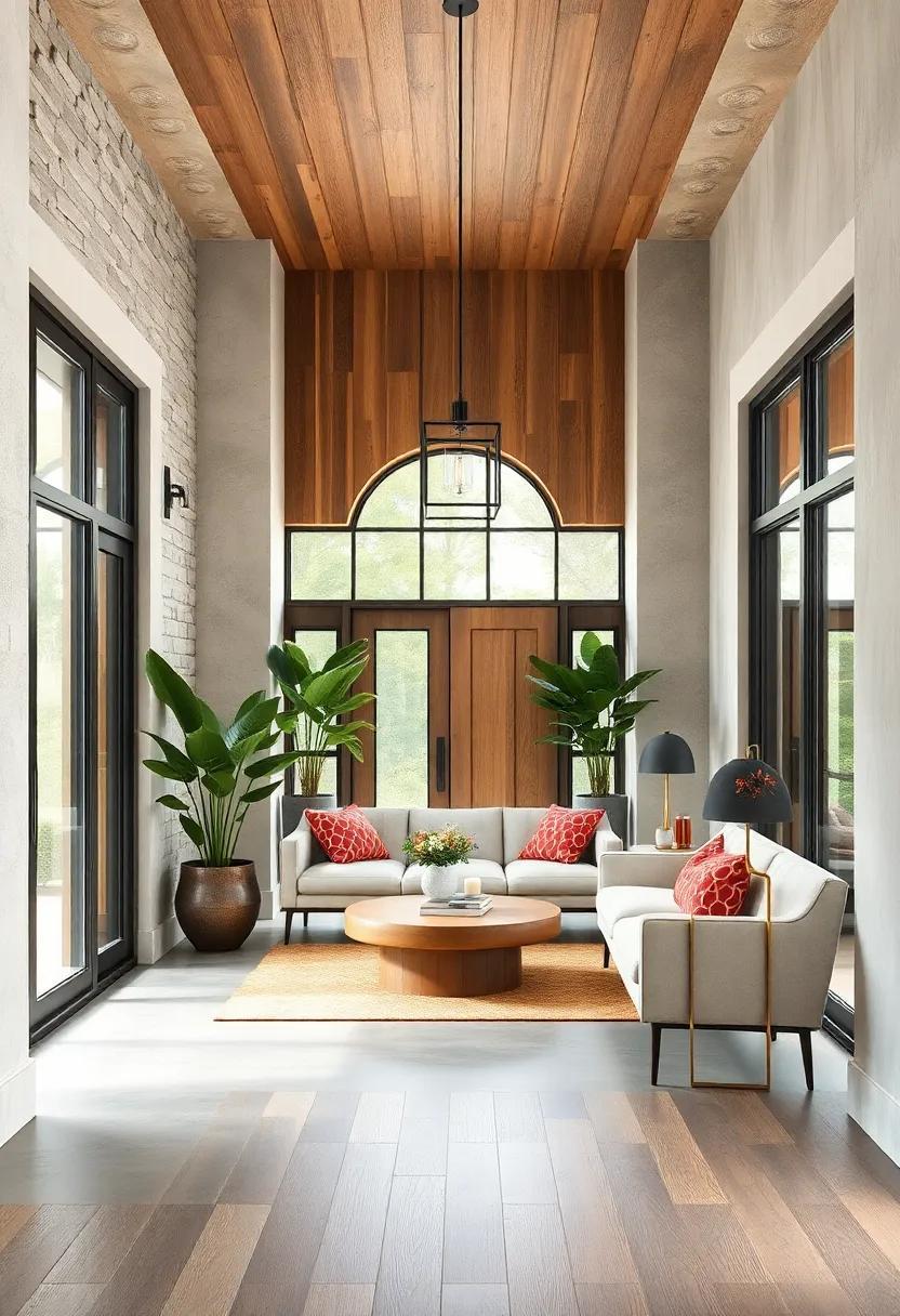 Blending Nature and Industrial: Inspiring Wood and Metal Entryway Themes