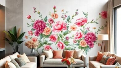 Blooming Spaces: Transform Your Living Room with Floral Wallpaper Designs