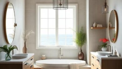 Blending Elegance and Function: The Art of Transitional Coastal Bathrooms