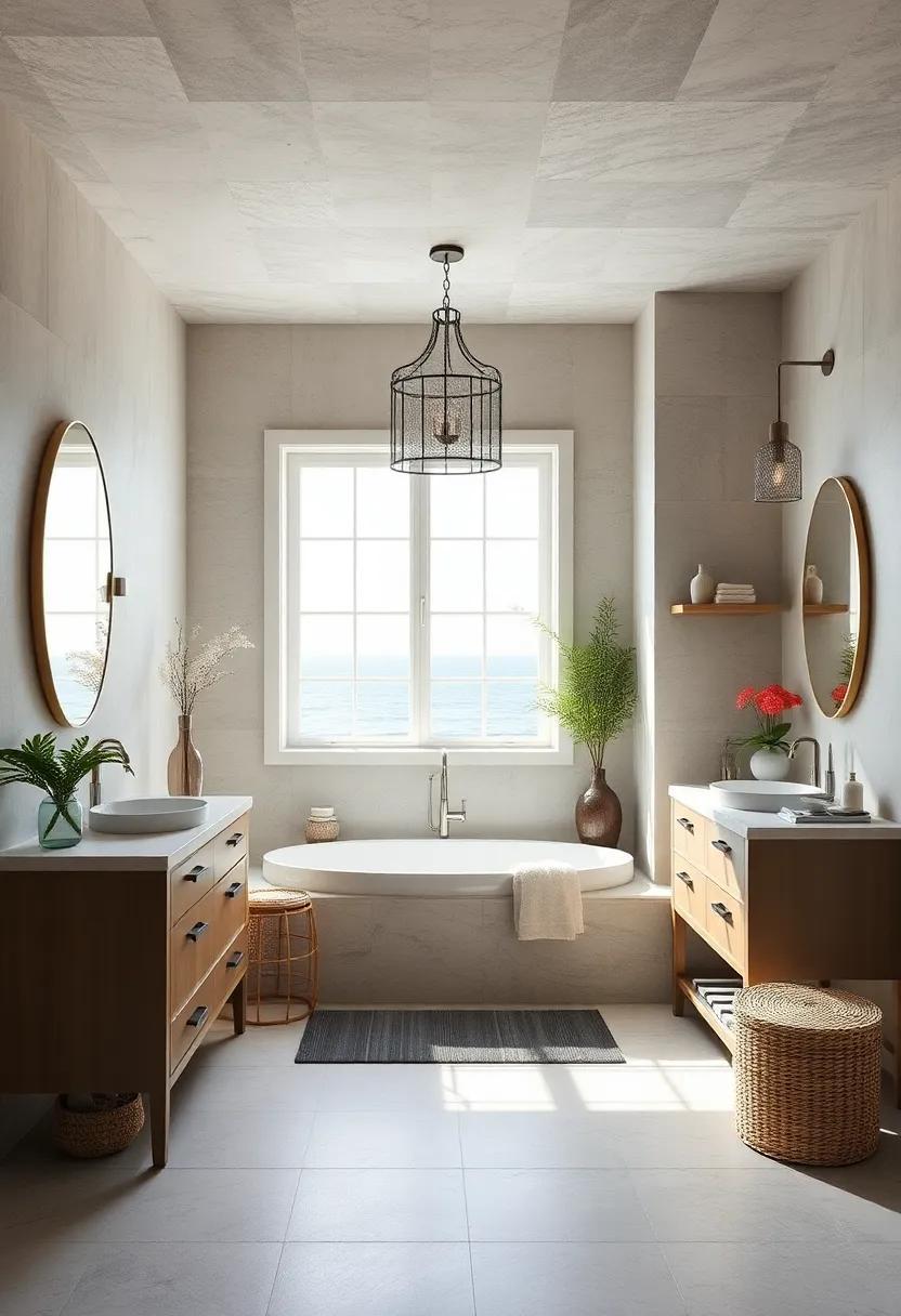 Blending Elegance and Function: The Art of Transitional Coastal Bathrooms