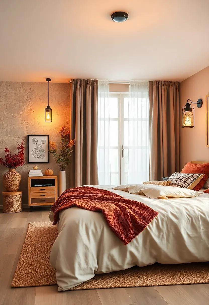 Vintage-Inspired Lantern Nightlights Bathing Bedrooms In A Soothing Amber Hue For Peaceful Bedtimes