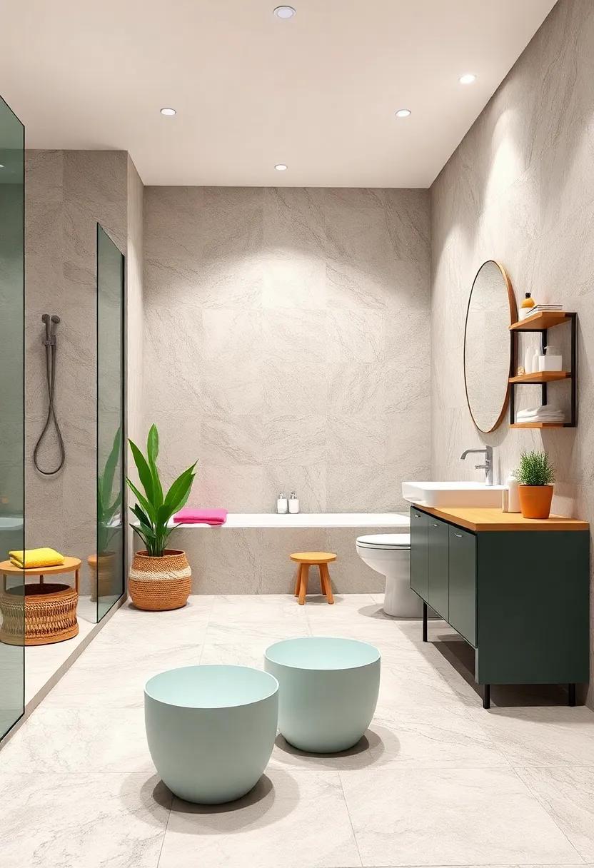 Bin Sets Designed Specifically For Kids' Bathrooms Featuring Fun, Engaging Shapes