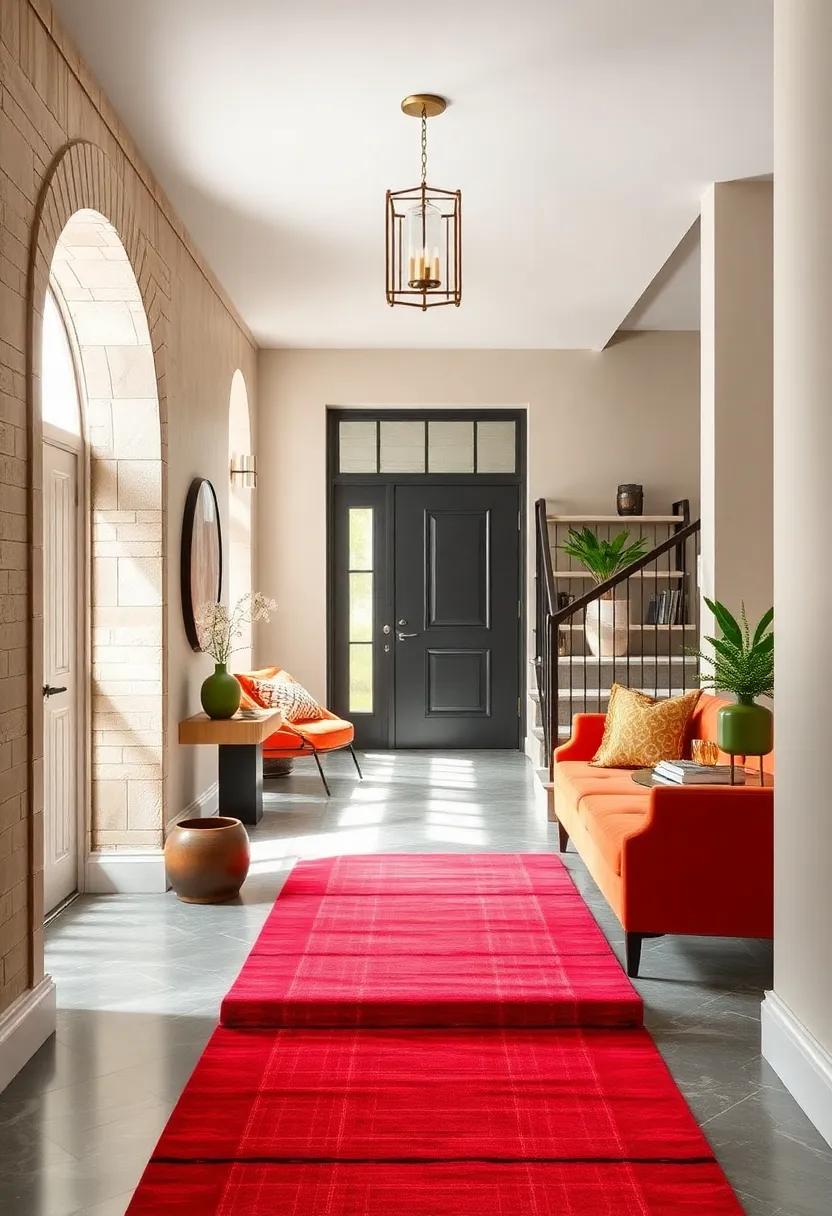 Colorful Stair Runners That Add Drama and Continuity to Bold Entry Statements