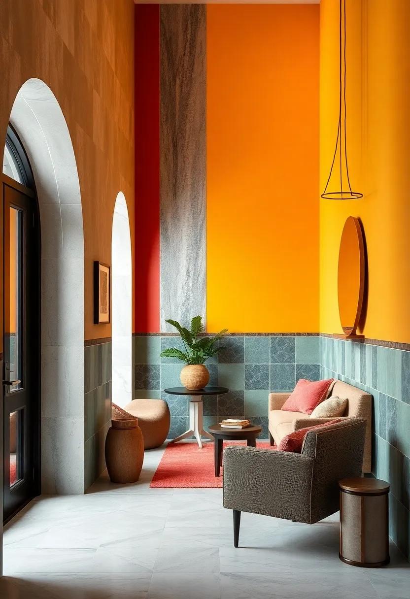 Multicolored Wall Tiles That Transform Plain Entryways into Artistic Expressions