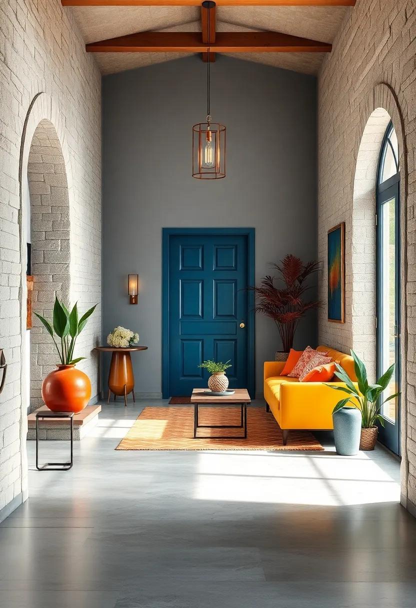 Vintage Versus Modern Color Themes That Make Your Entryway Stand Out Creatively