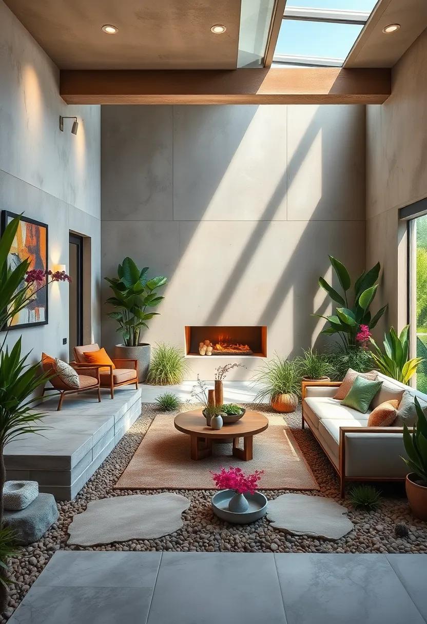 Aerial View of a Thoughtfully Zoned Xeriscape Showing Water-Wise Plant Groupings