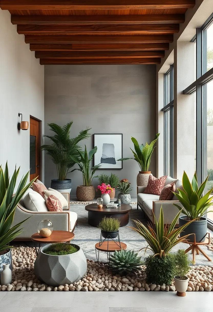 Dynamic Layering of Tall and Low Drought-Hardy Plants to Create Visual Interest