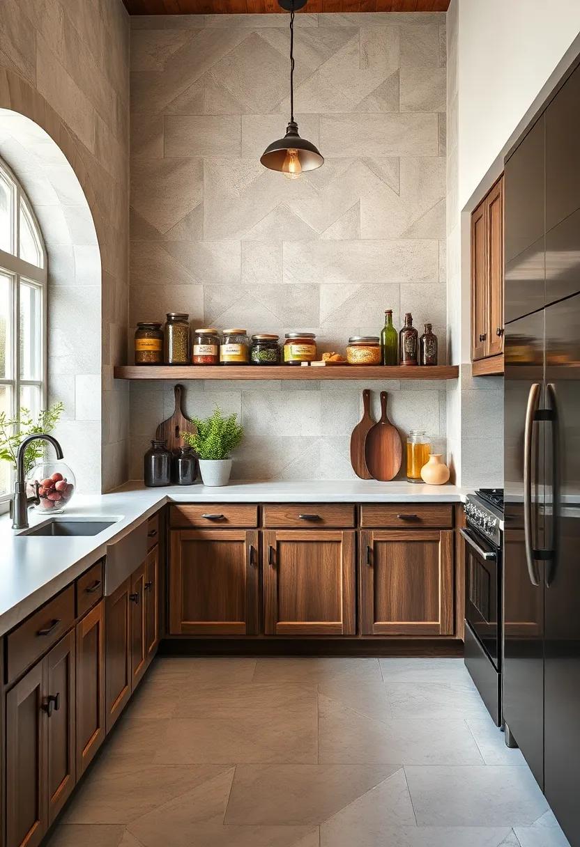 Eclectic Kitchen Pantries Combining Transparent Jars with Antique Containers for Visual Appeal