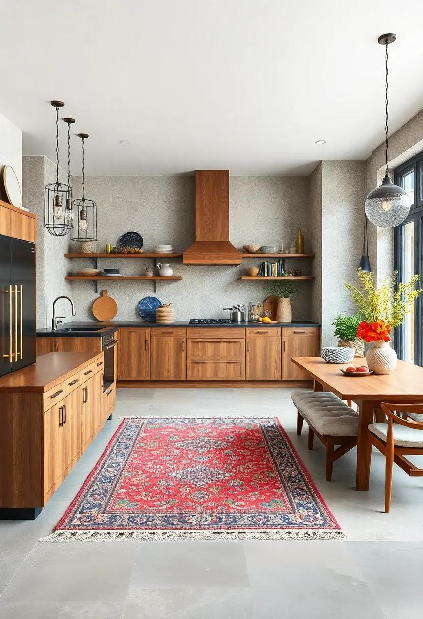 Layered Rugs in Kitchens Adding Warmth and Visual Interest Through Diverse Textiles
