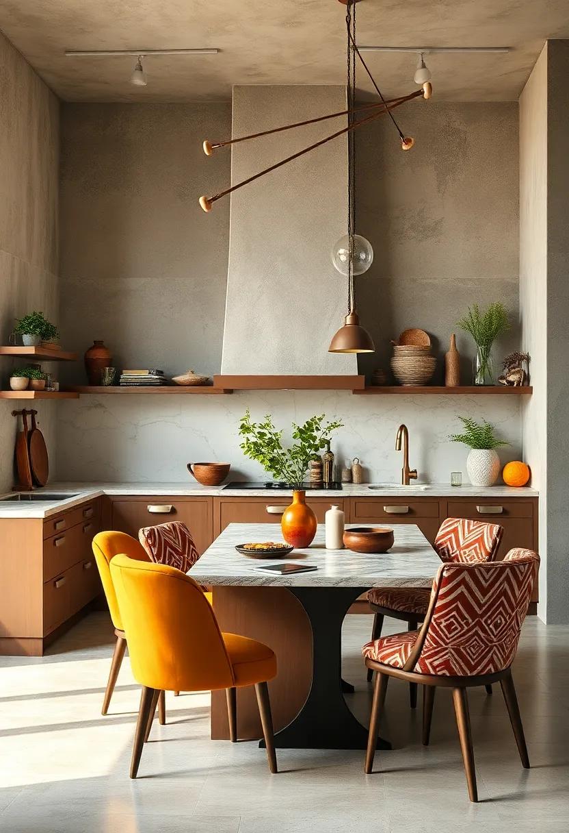 Mixing Bold Patterns and Textures to Draw the Eye in Eclectic Kitchen Spaces