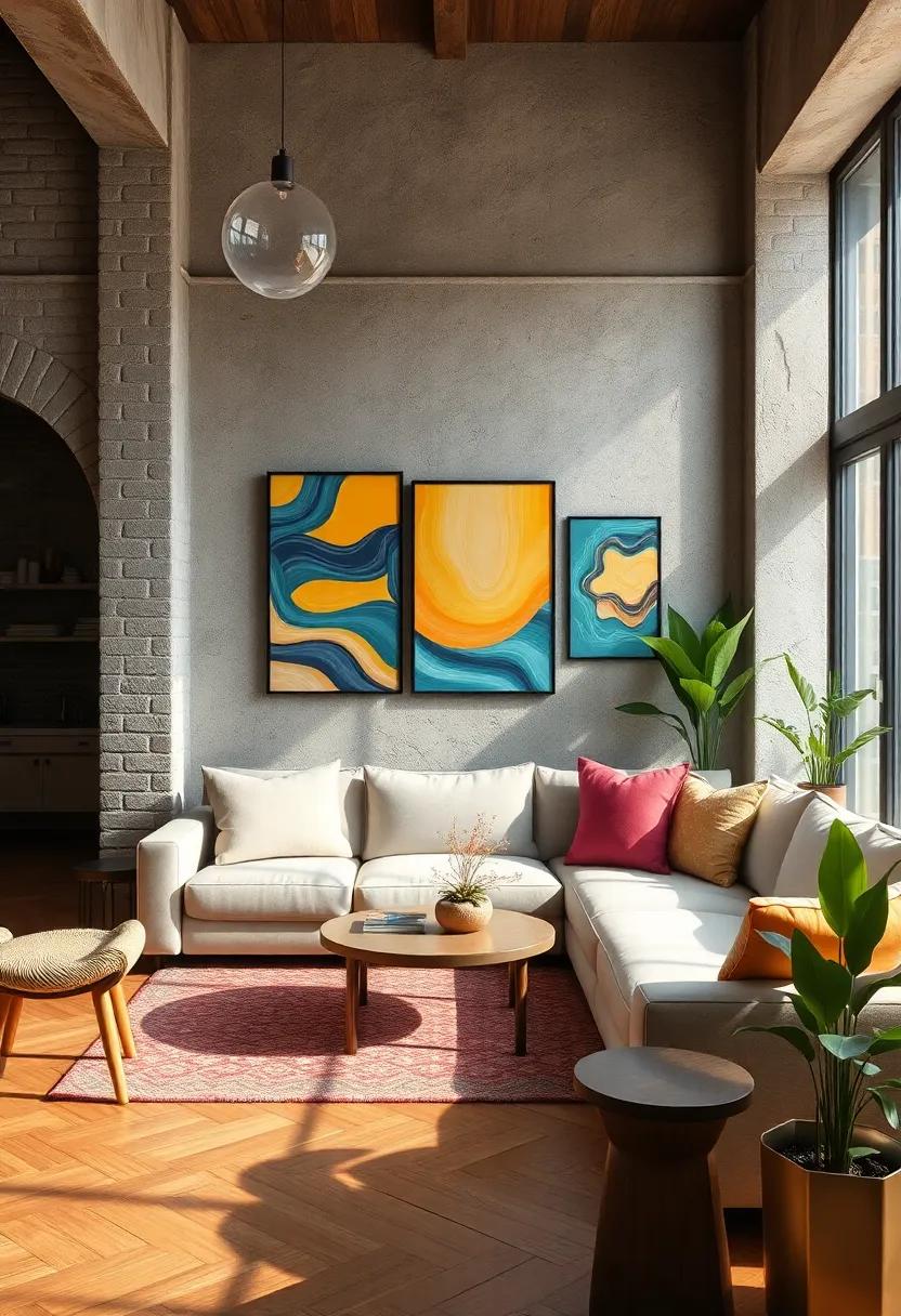 Balancing Earth Tones and Neon Shades for a Harmonious Yet Diverse Wall Art Experience