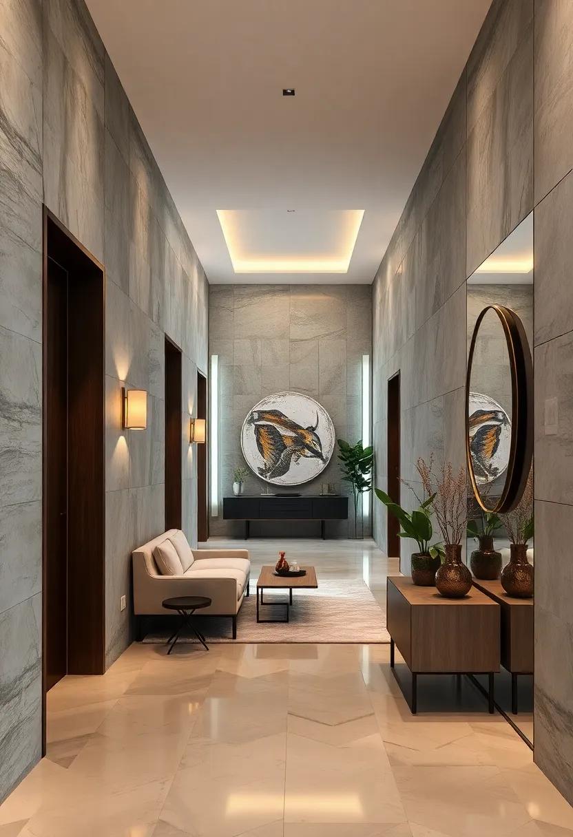 Mirrored Walls Featuring Subtle Tinting to Add Mood and Depth Without Overpowering Space