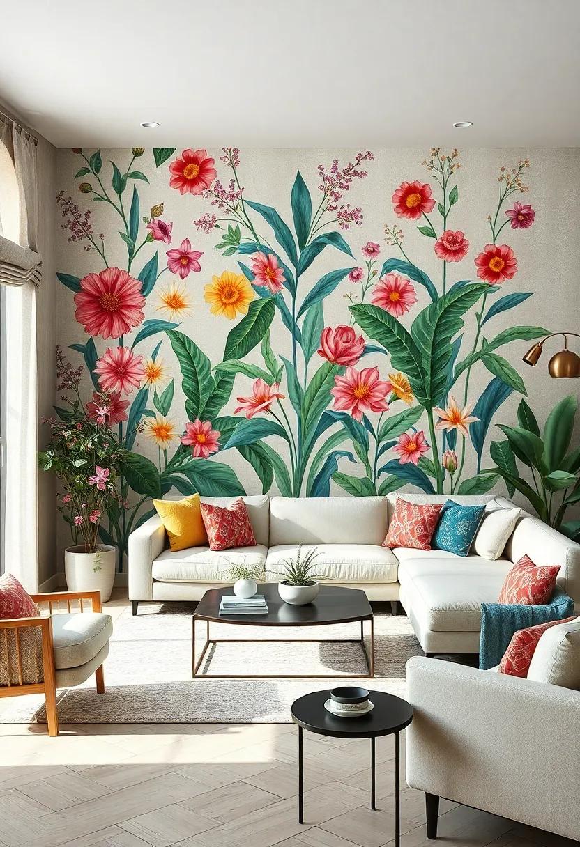 Bold Botanical Illustrations Energizing Your Living Space with Artistic Flair