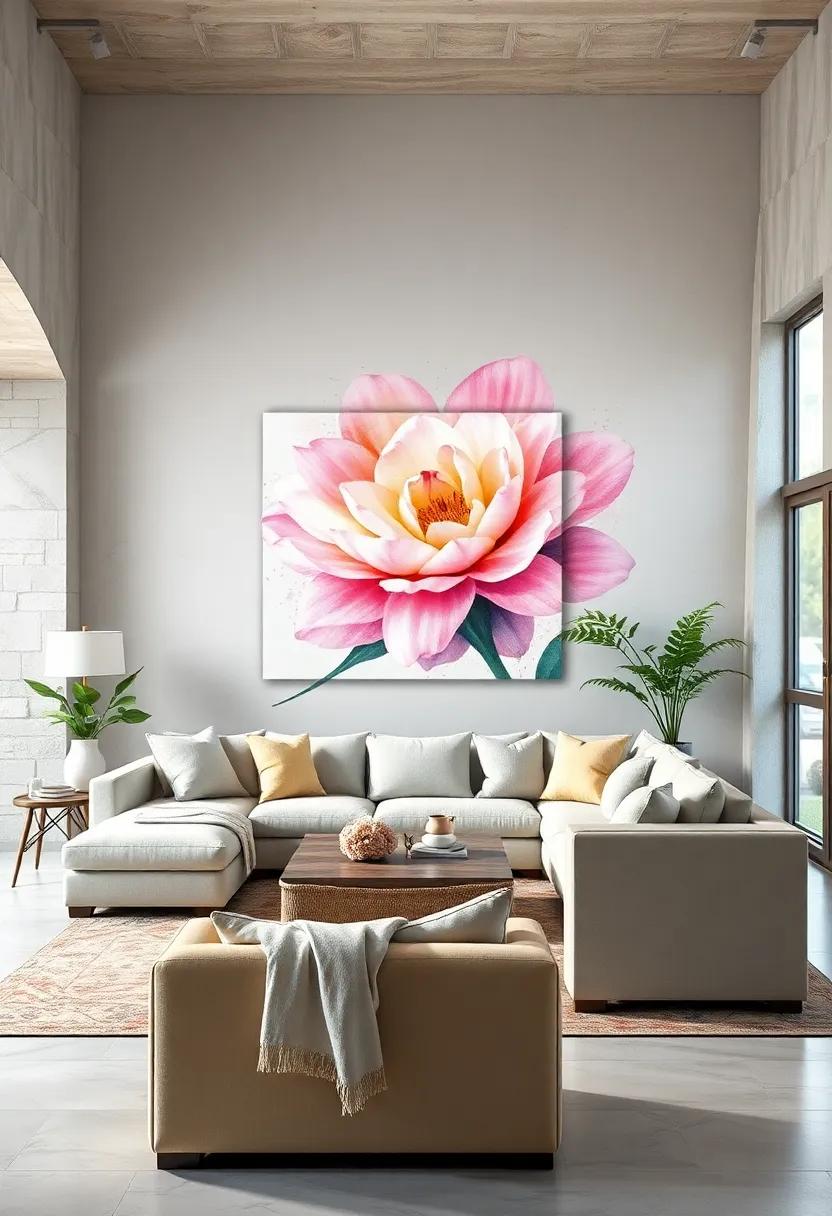 Delicate Watercolor Flower Art Capturing Grace and Elegance on Your Walls