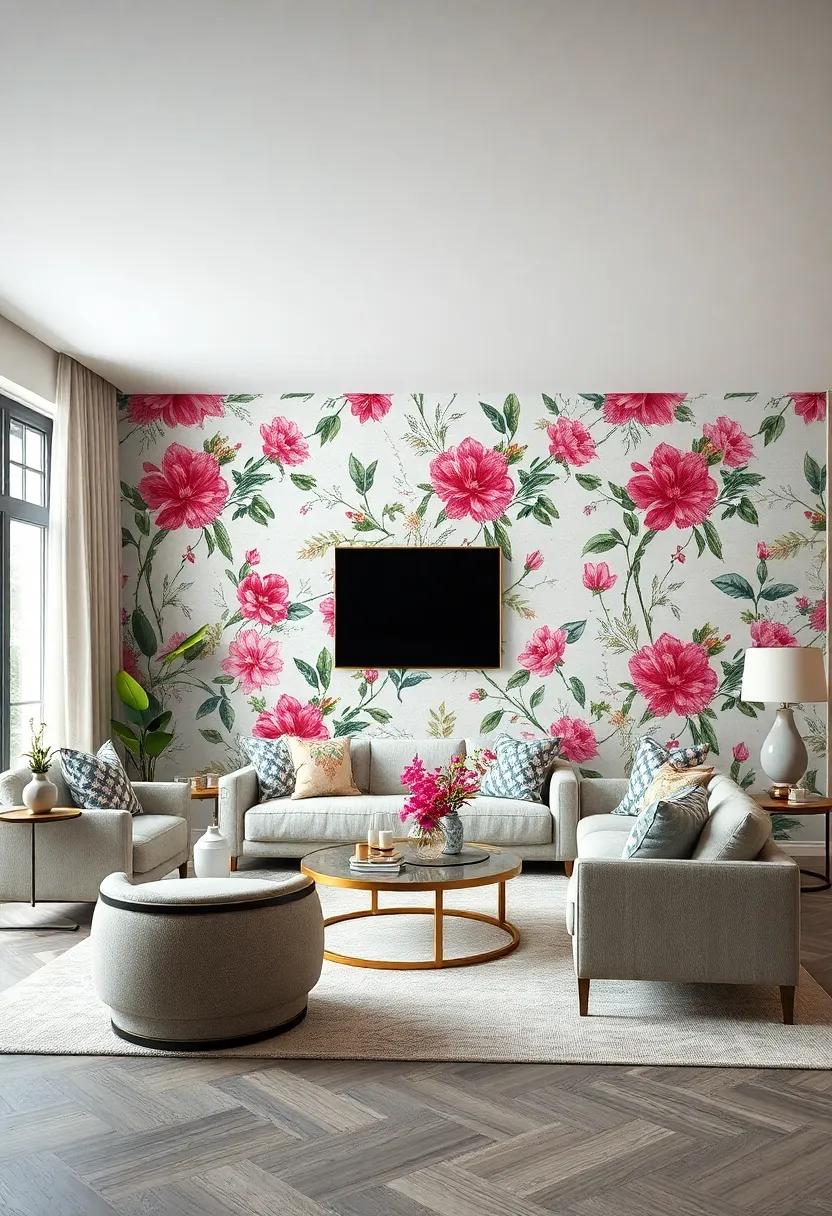 Elegant Floral Patterns That Bring a Touch of Nature Into Your Living Room Ambiance
