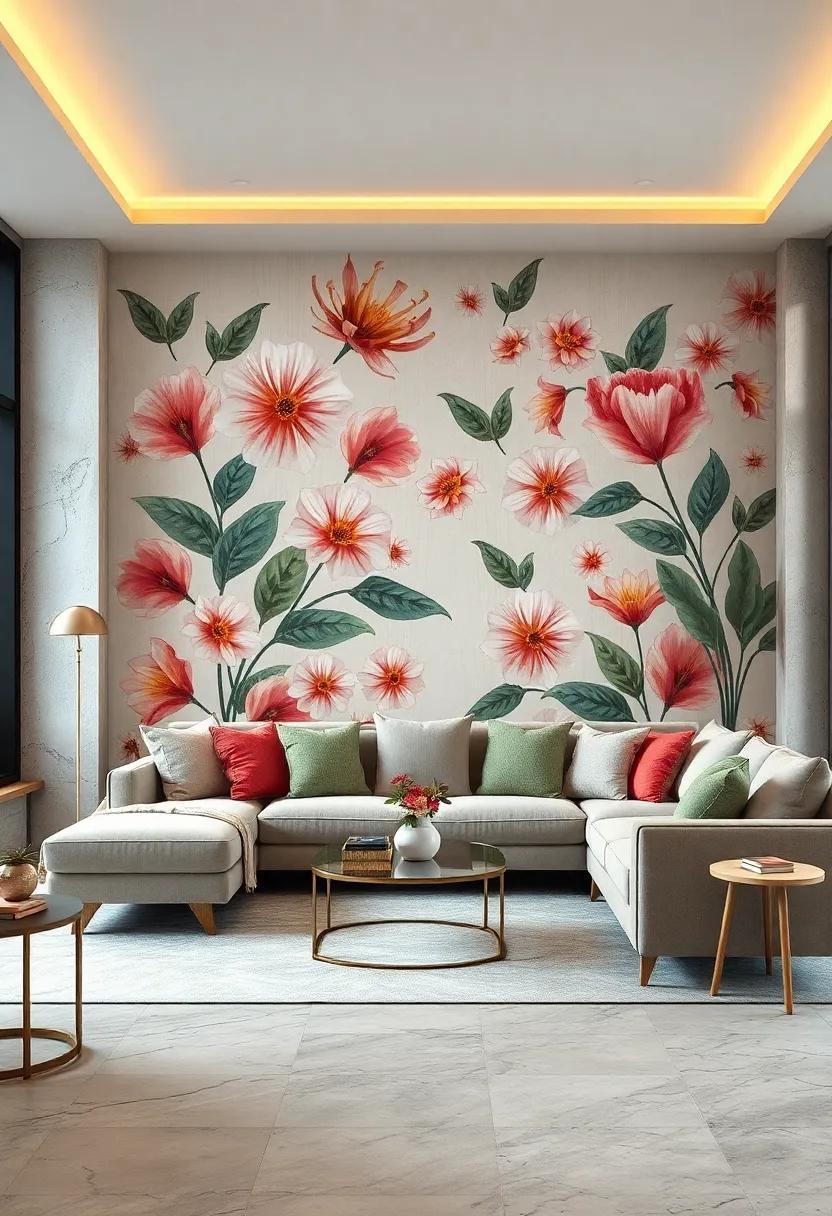 Geometric Flowers Combining Structured Design with Natural Beauty in Your Space