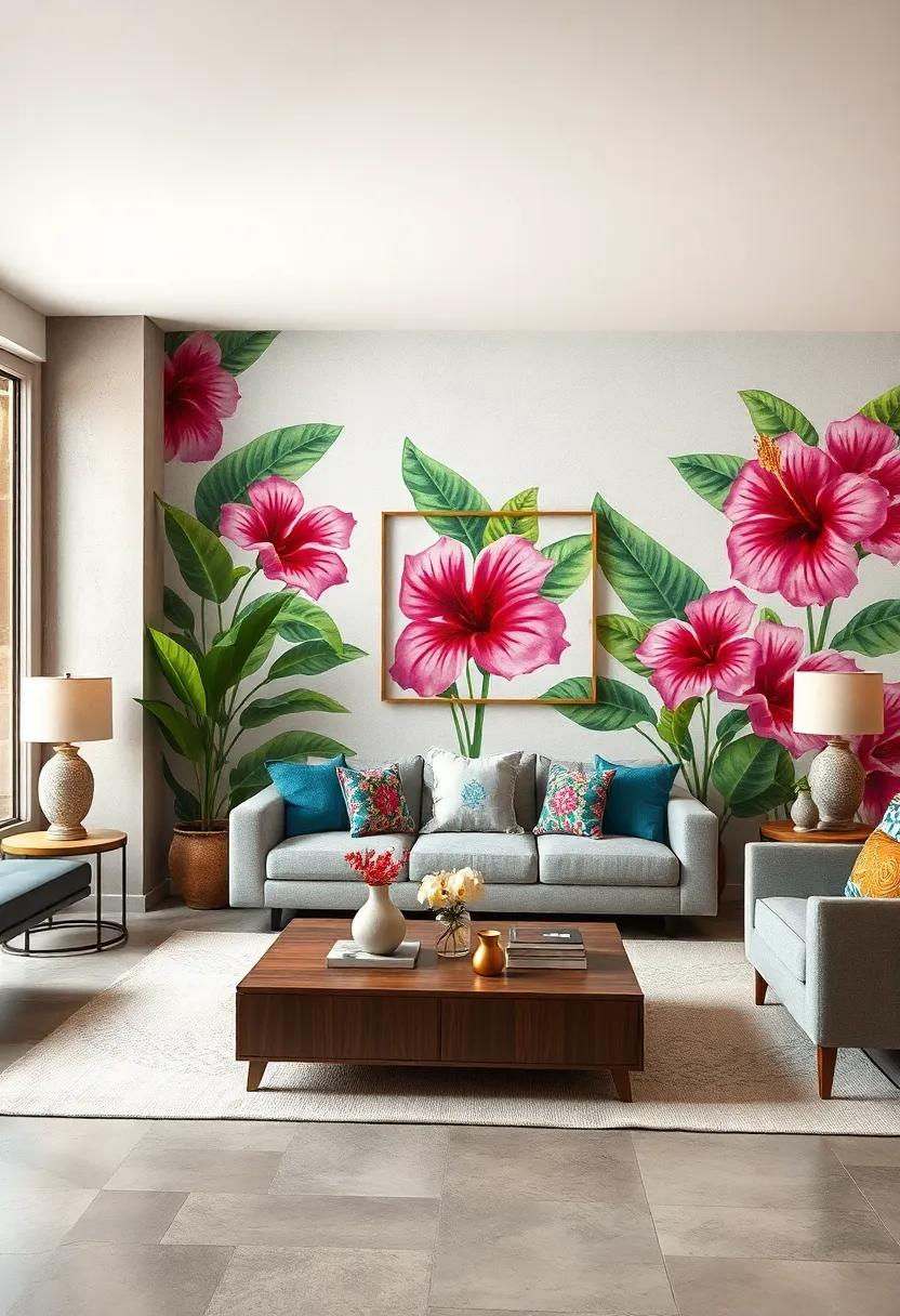 Tropical Hibiscus Prints Offering a Vibrant, Vacation-Inspired Atmosphere
