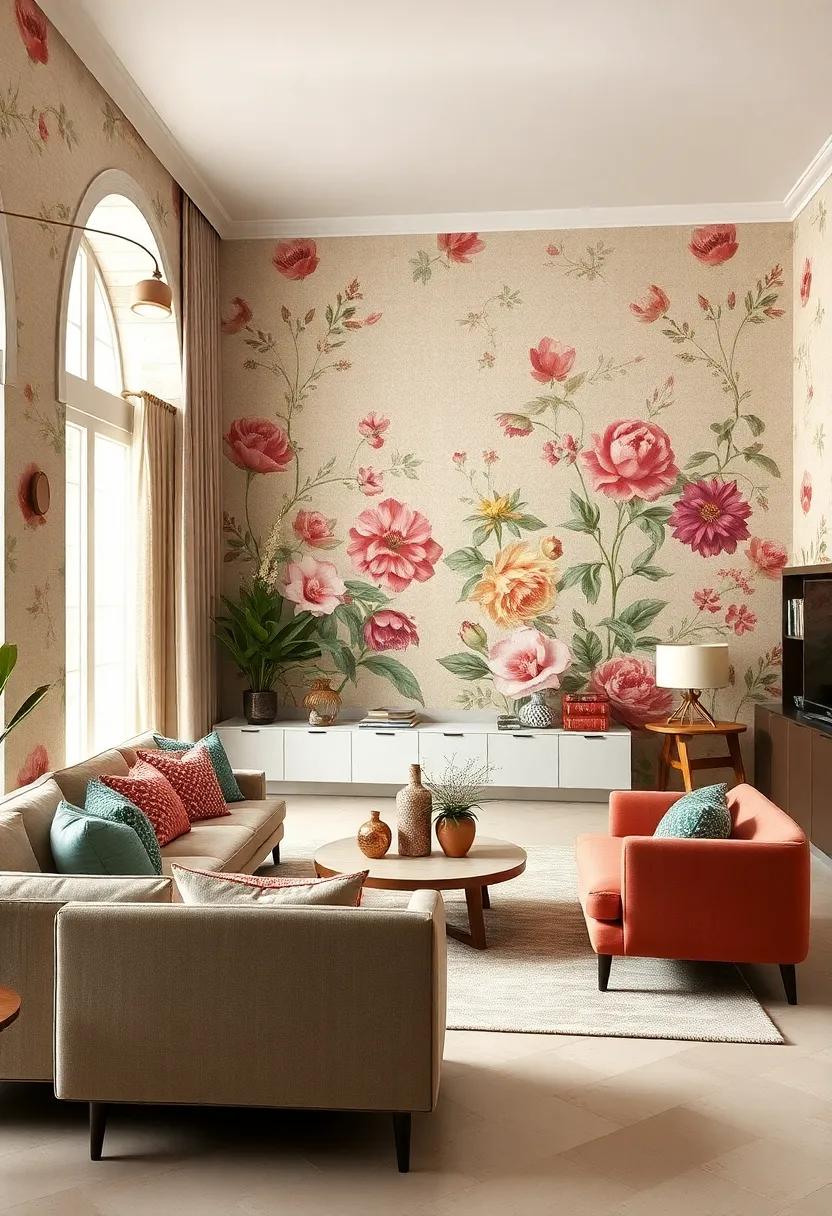 Vintage Botanical Designs Channeling Classic Charm Through Floral Wallpaper