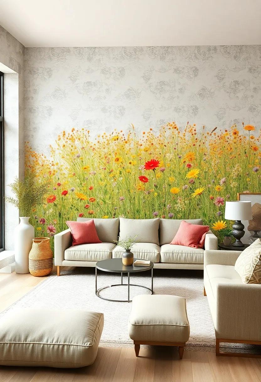 Wildflower Fields Bringing a Whimsical, Bohemian Feel to Your Home Interior