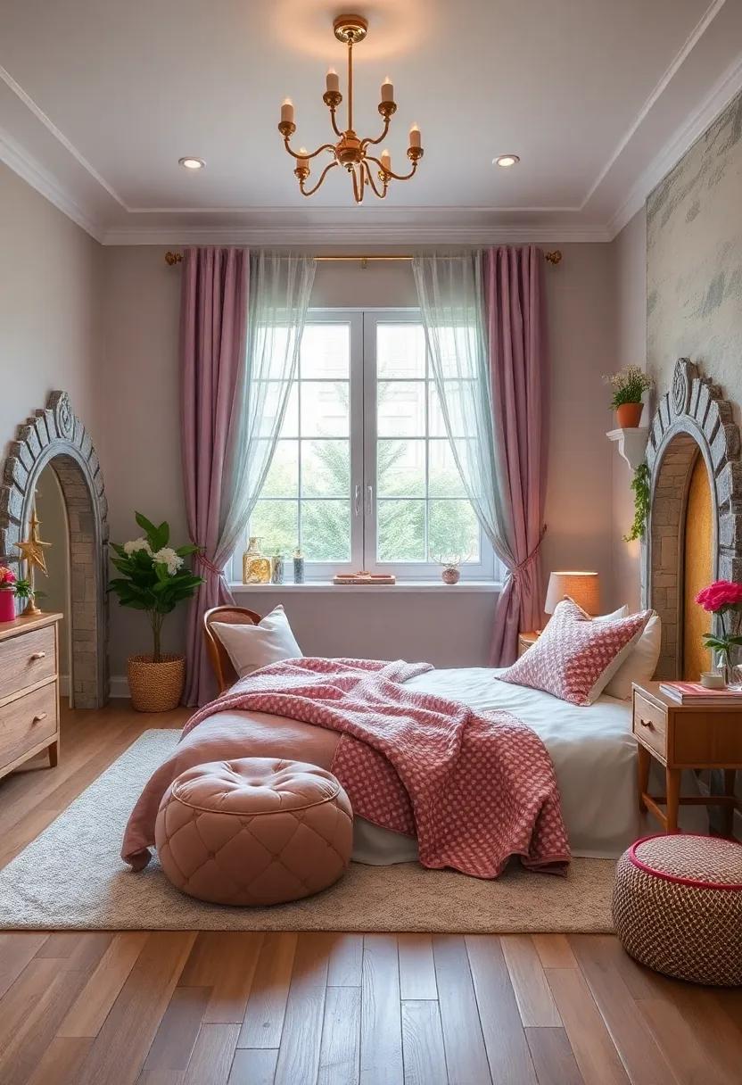 Enchanting Fairy Doors Integrated into Baseboards or Walls for a Whimsical Touch That Invites Creative Play