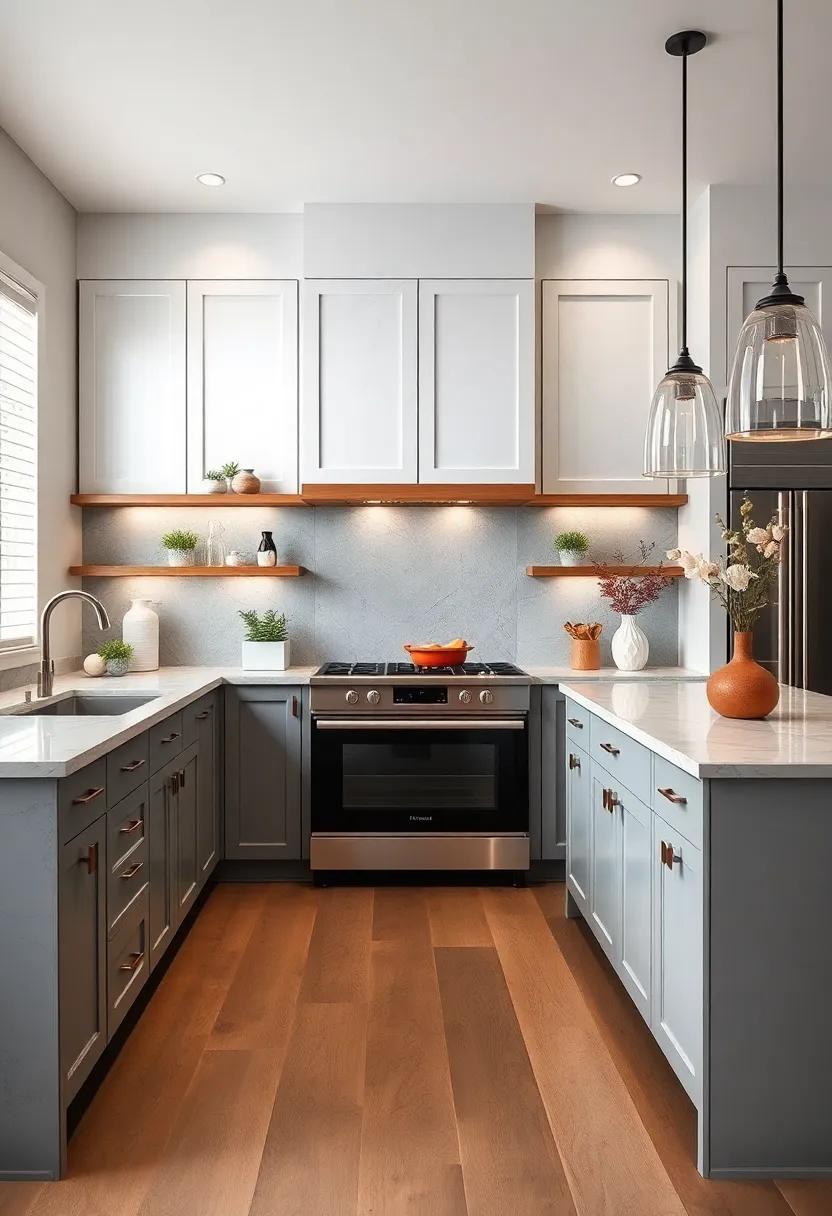 Textured Cabinet Surfaces Adding Depth and Interest Within a Gray and White Color Scheme in a Kitchen