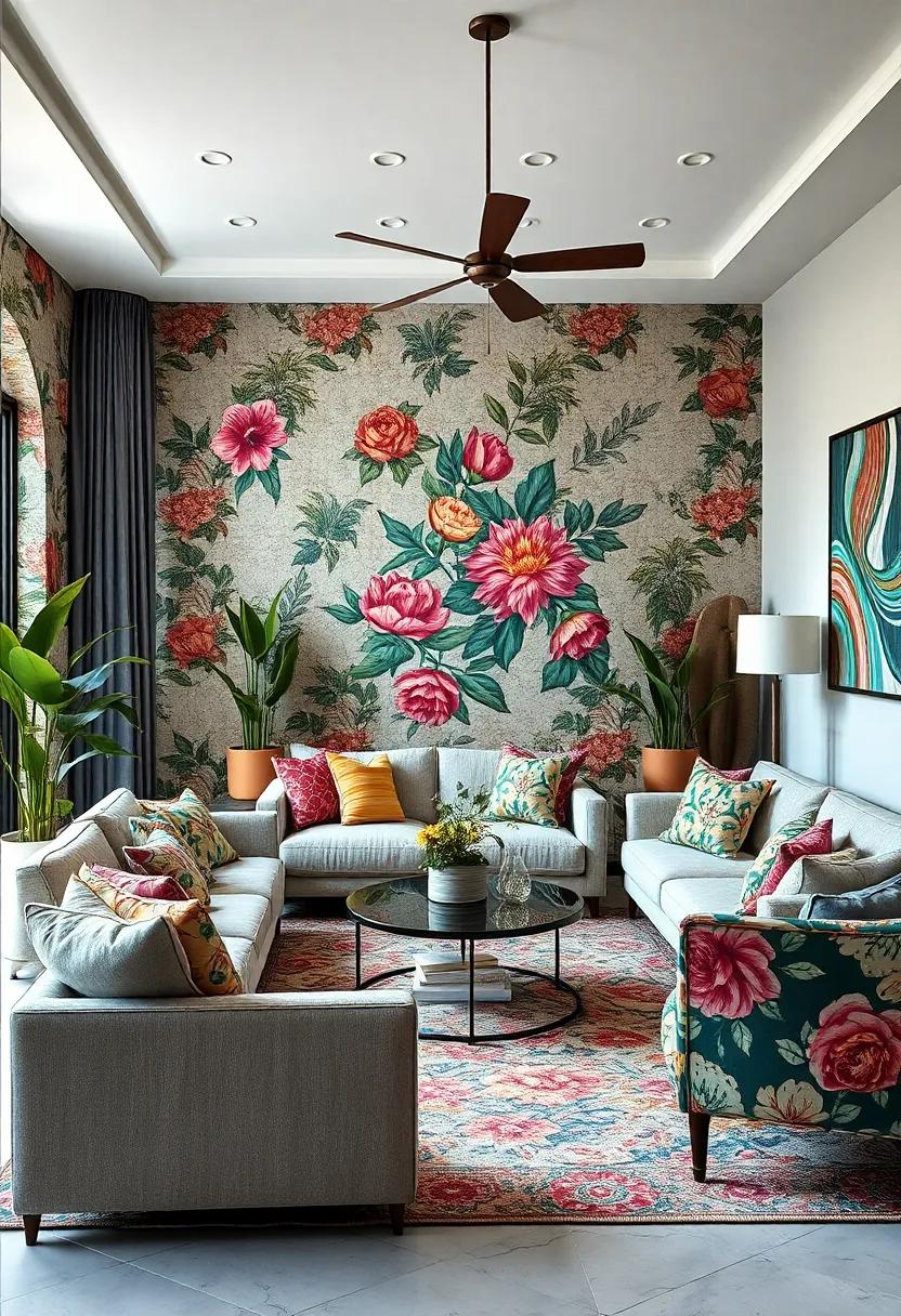 Choosing Vibrant Floral Patterns to Energize Your Living Space With Lush Layered Textures and Bold Colors