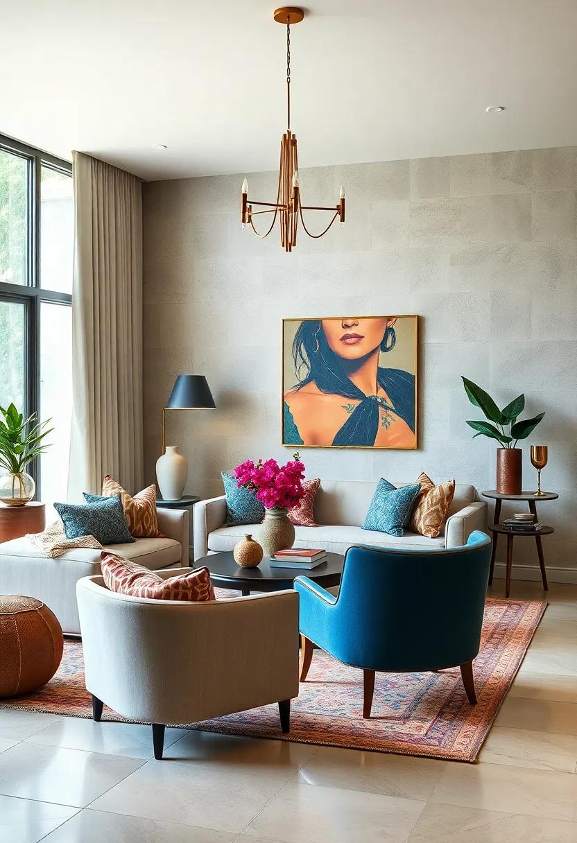 Balancing Antiqued Textiles With Sleek Modern Elements For A Sophisticated Eclectic Style