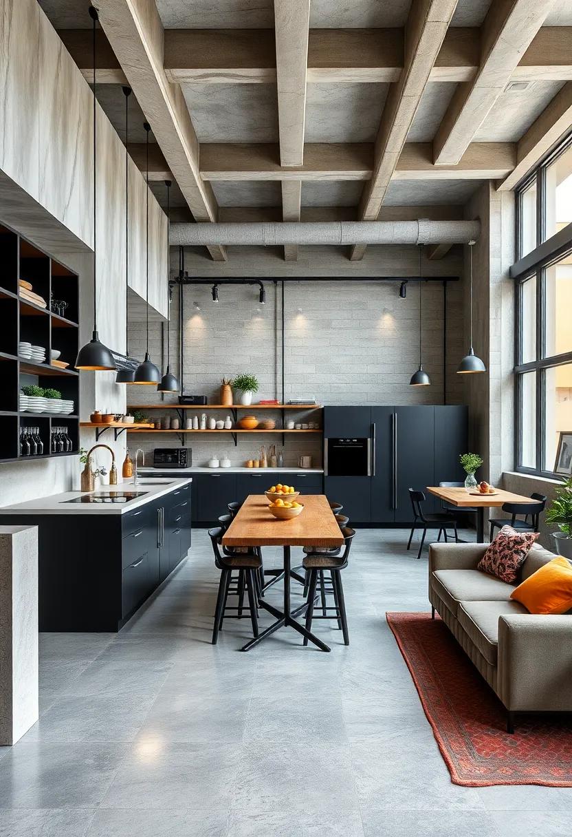 Maximizing Workflow Efficiency with Open-Plan Industrial Kitchen Designs Featuring Streamlined Workstations