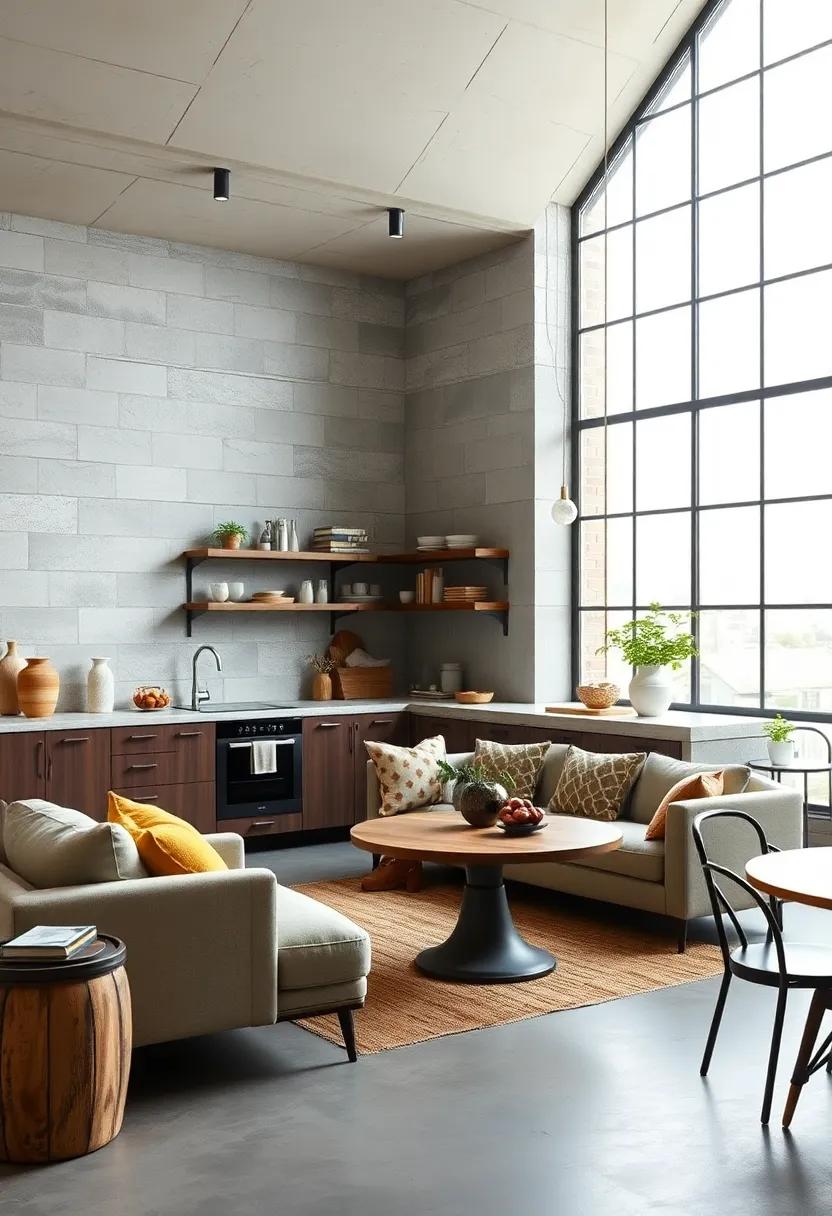 Using Large Factory Windows and Natural Light to Highlight Raw Materials in Industrial Kitchen Spaces