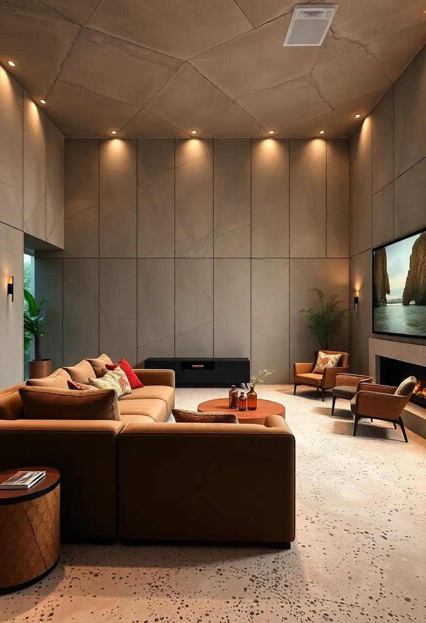 Highlight Functional Furniture with Metallic Touches Complementing Terrazzo Floor Details