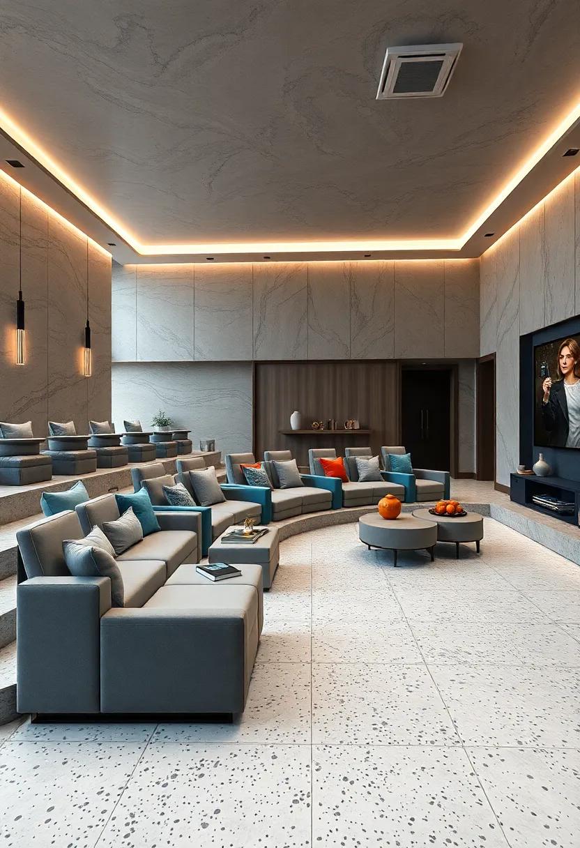 Showcase Interactive Tech Consoles Seamlessly Integrated Into Terrazzo-Floored Lounges