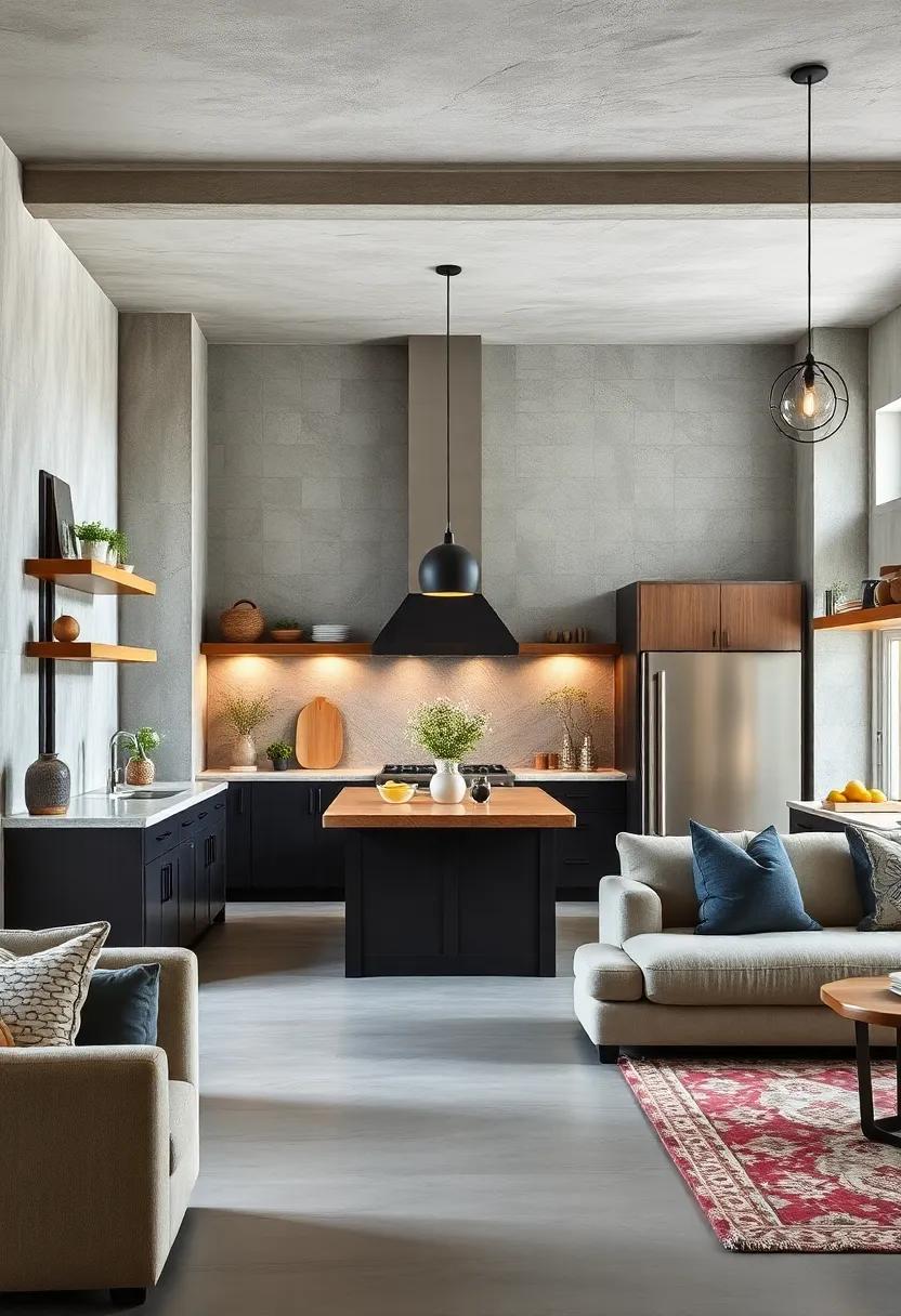 Layering Textiles and Natural Elements to Soften Industrial Elements While Maintaining Elegance