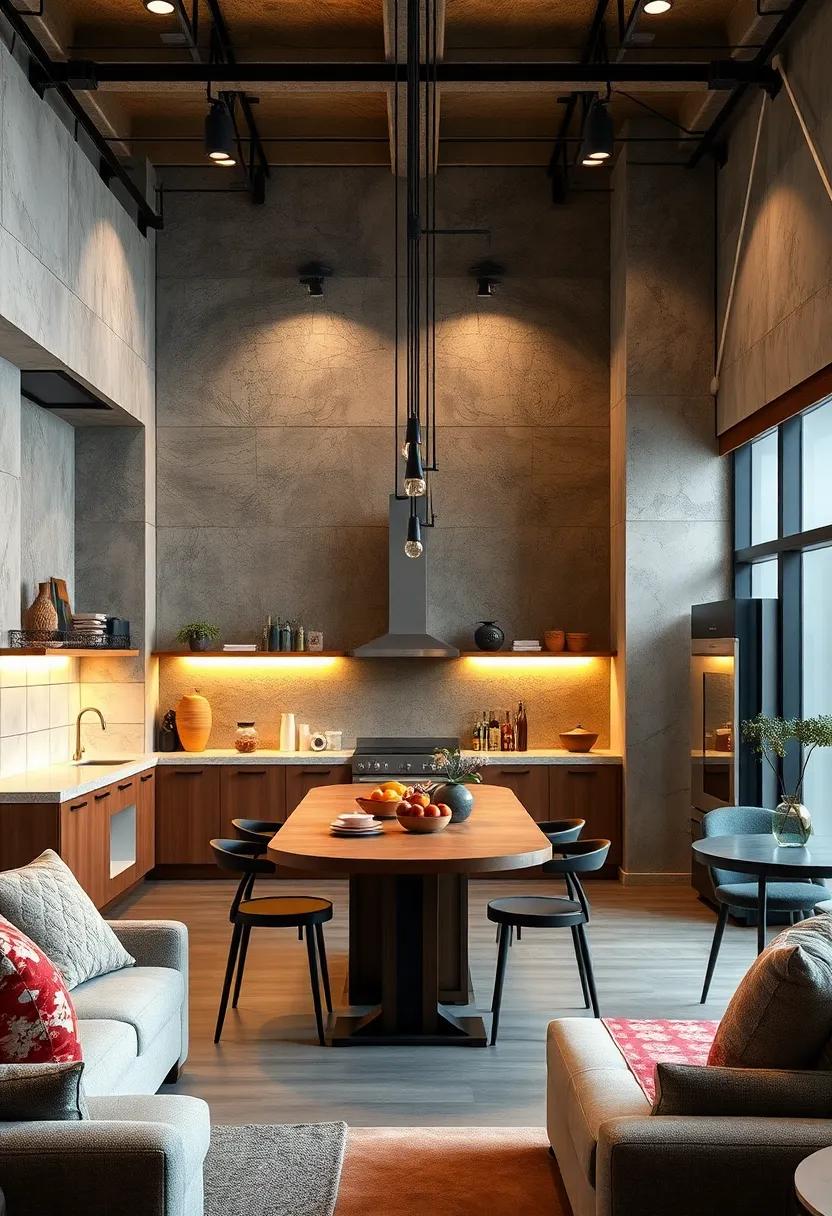 Sculptural Lighting as Functional Art Illuminating Gourmet Kitchen Zones Dramatically