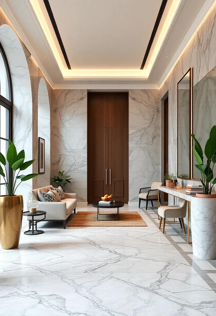 Intricate Marble Mosaic Patterns That Showcase Artistic Craftsmanship On Entryway Floors