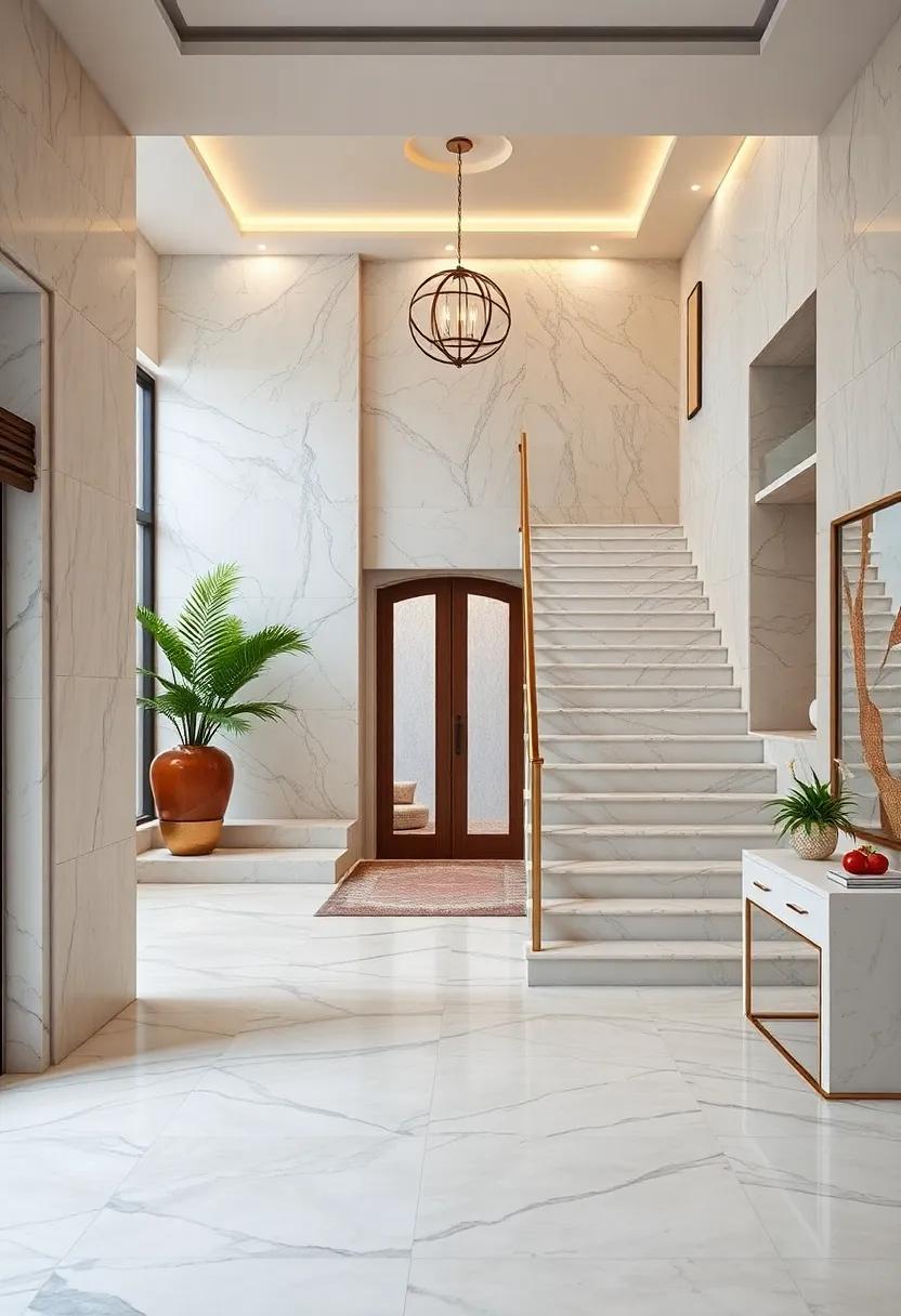 Marble Staircases That Blend Classic Sophistication With Modern Design For An Inviting Entrance
