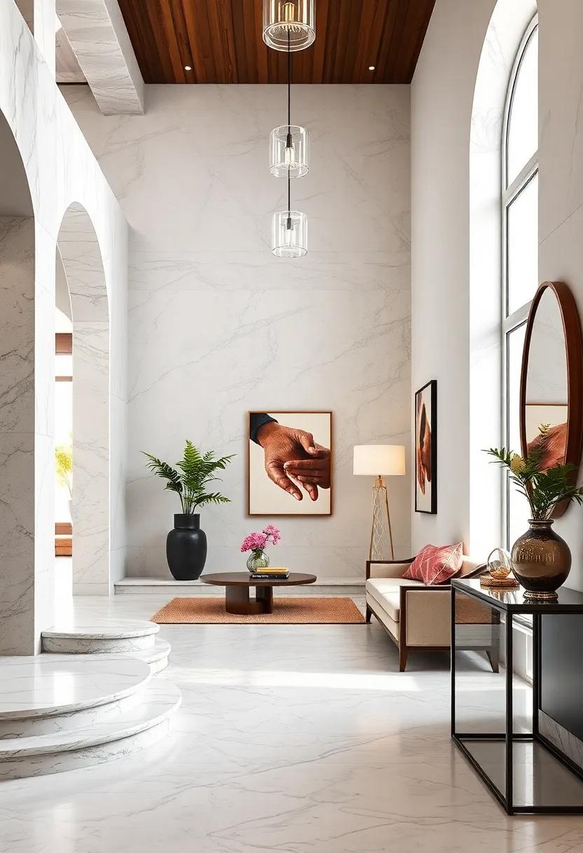 Rounded Marble Stair Nosing Detailing Adding Soft Elegance To Functional Entry Features