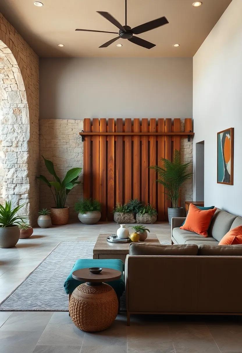 Warm Earthy Color Palettes Blending Fencing Materials Into Coastal Mediterranean Landscapes