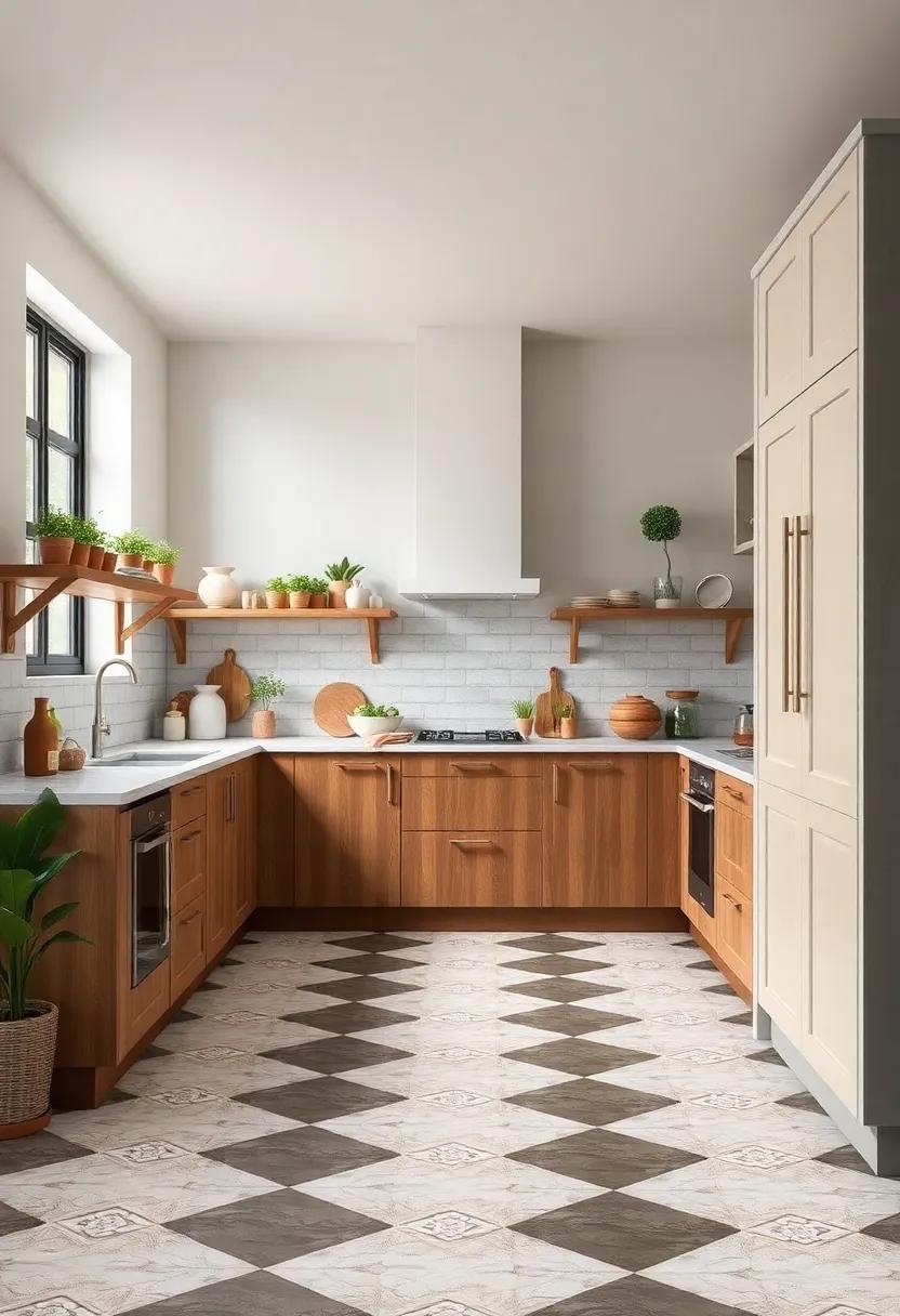 Vintage-Inspired Checkerboard Floor Patterns Combining Timeless Charm And Playful Contrast For Retro Kitchens