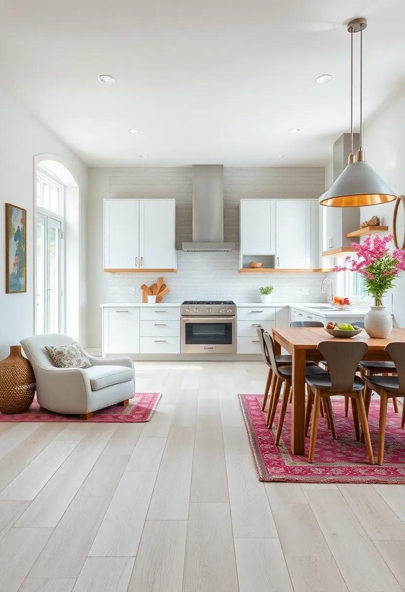 Whitewashed Hardwood Floors Creating Bright, Airy, Coastal Kitchens With Casual Luxury And Relaxed Appeal