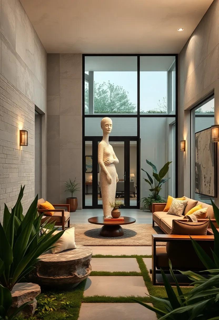 Using Abstract Human Forms to Add Personality and Storytelling to Garden Entrances