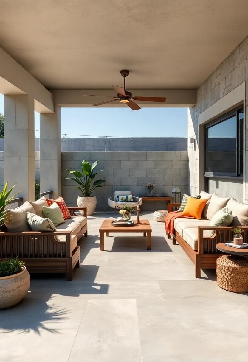 Outdoor Sectionals With Built-In Storage Compartments for Organizing Games and Entertainment Devices