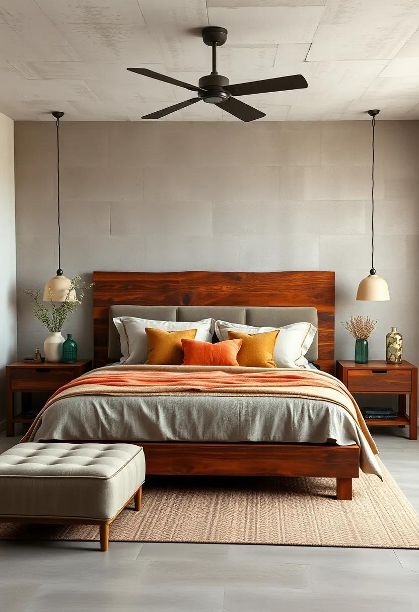 Vintage Charm Blended with Modern Rustic Elements in Reclaimed Wood Headboards