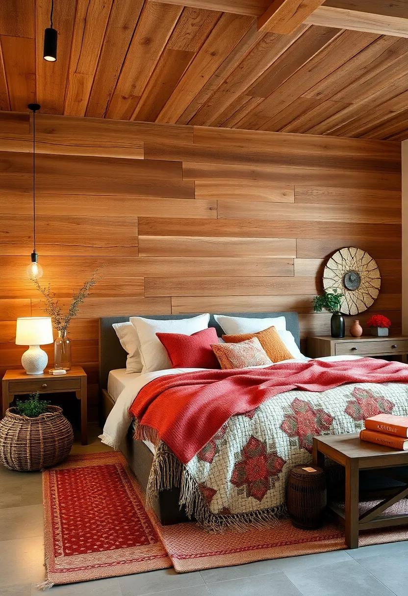 Rustic Minimalism with Exposed Reclaimed Wood Beams and Muted Neutral Color Palettes