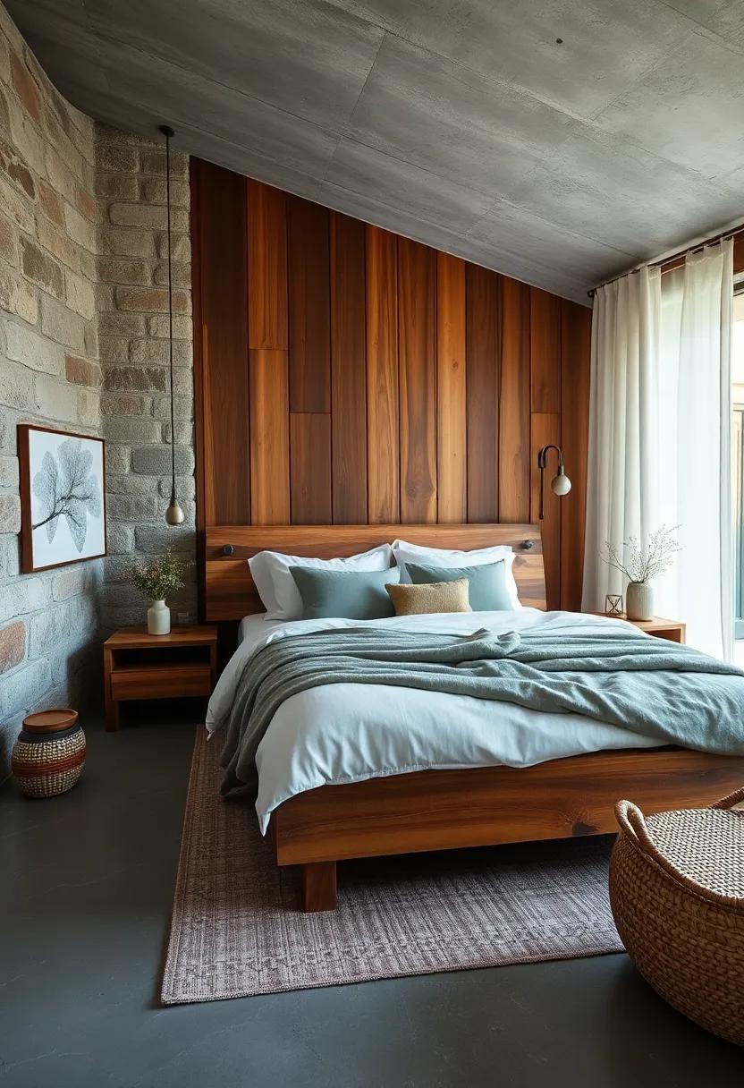 Serene Bedrooms with Reclaimed Wood Bed Frames and Organic Linen Bedding for Sustainable Comfort