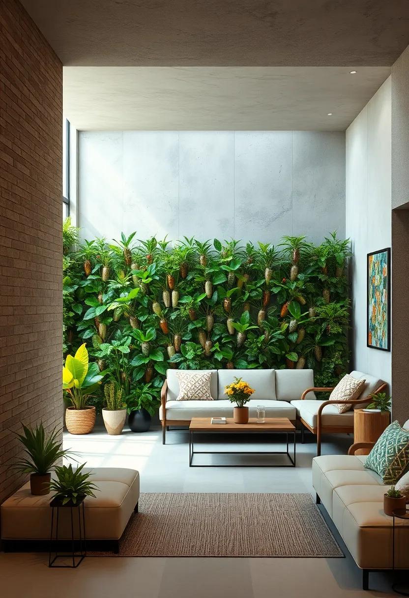 Living Green Walls as Dynamic Fencing Made From Recycled Plastic Bottles Transformed Into Plant Holders