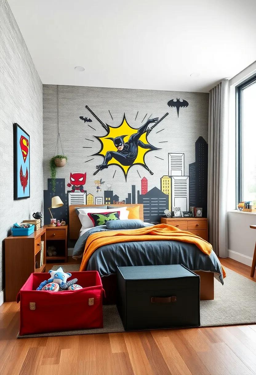 Textured Wall Coverings That Mimic Hero Costumes and Armor to Add Depth and Visual Interest to the Space