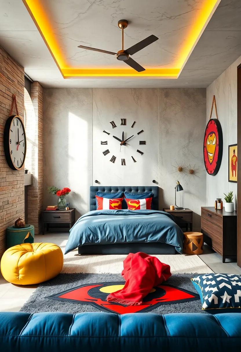 Themed Clocks and Timepieces Featuring Iconic Logo Designs and Dramatic Color Contrasts to Energize Time